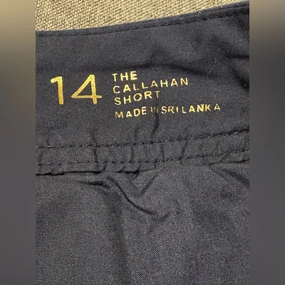 Lilly Pulitzer The Callahan Shorts Blue Beaded Embroidered Lobster Patch size 14 - Picture 4 of 12